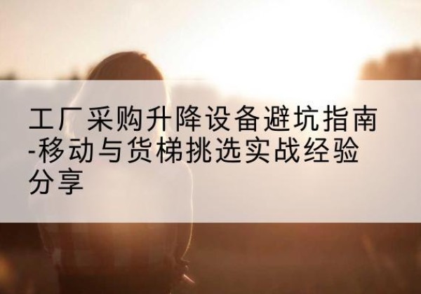 南岔移动式升降机怎么选-工厂采购升降设备避坑指南-移动与货梯挑选实战经验分享